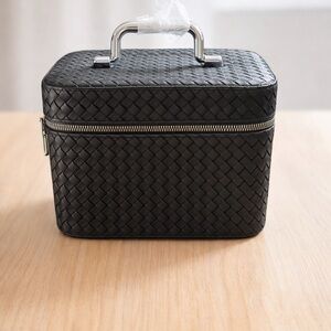 Black Woven Vanity Case